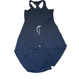Vuori Lux Jumpsuit Navy Heathered Sleeveless Racerback Jogger One Piece Size XL